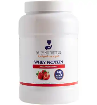 Drogisterij.net Daily nutrition whey protein aardbei (1000g) aanbieding