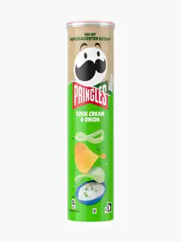 Flink Pringles sour cream & onion 165g aanbieding