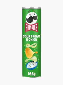 Flink Pringles sour cream & onion 165g aanbieding