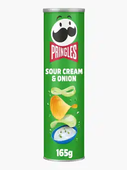 Flink Pringles sour cream & onion 165g aanbieding
