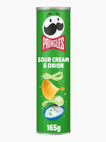 Flink Pringles sour cream & onion 165g aanbieding