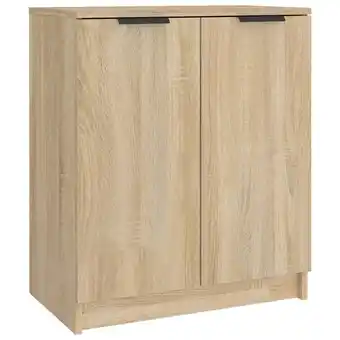 fonQ Vidaxl schoenenkast 59x35x70 cm bewerkt hout sonoma eikenkleurig aanbieding