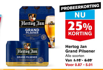 Hoogvliet Hertog jan grand pilsener aanbieding