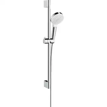 Sanitairwinkel.nl Hansgrohe crometta 1jet doucheset 65cm ecosmart wit chroom aanbieding