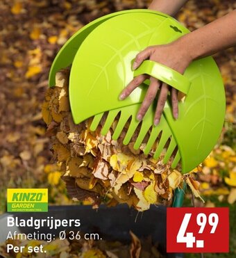 ALDI Bladgrijpers Afmeting: Ø 36 cm. Per set. aanbieding