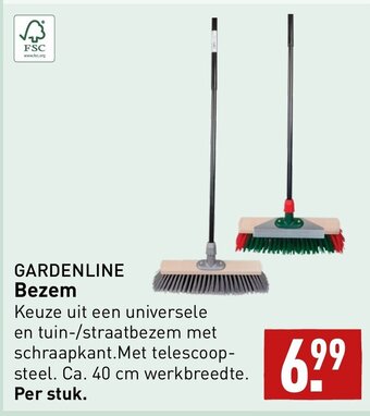 ALDI GARDENLINE Bezem aanbieding