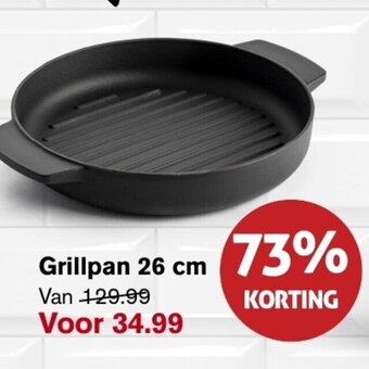 Hoogvliet Grillpan 26 cm aanbieding