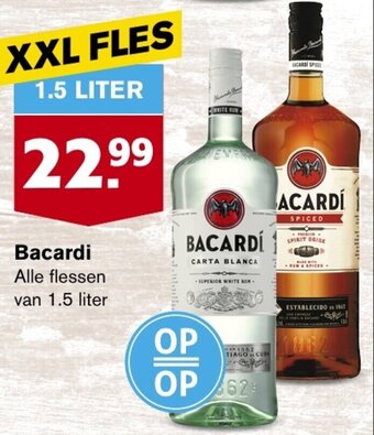 Hoogvliet Bacardi Alle flessen van 1.5 liter aanbieding