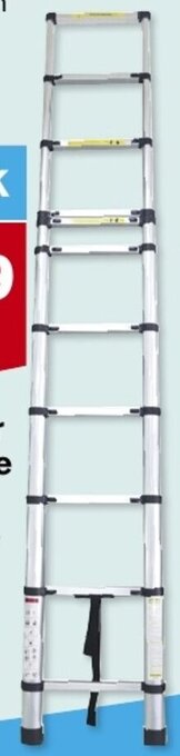 Hoogvliet Mannsberger telescopische ladder 3,2 meter aanbieding