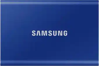 Bol.com Samsung portable t7 - externe ssd 2tb - blauw aanbieding