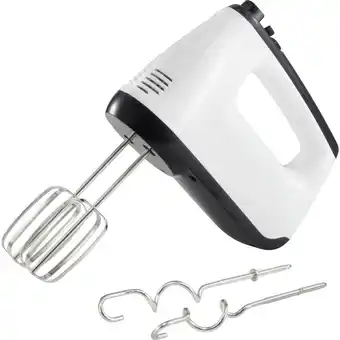 Conrad Handmixer kabelgebonden, traploze snelheidsinstelling wit/zwart aanbieding