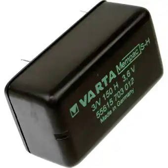 Conrad Varta mempac 3/v150h oplaadbare knoopcel mempec nimh 150 mah 3.6 v 1 stuk(s) aanbieding