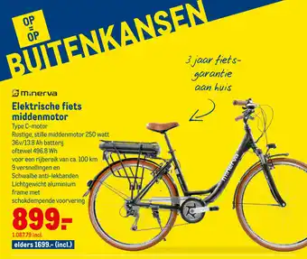 Makro Minerva Elektrische fiets middenmotor aanbieding