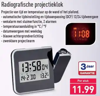 ALDI Radiografische projectieklok aanbieding