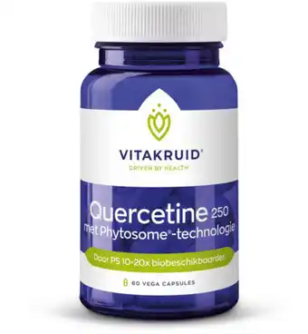 Drogisterij.net Vitakruid quercetine 250 met phytosome technologie (60vc) aanbieding