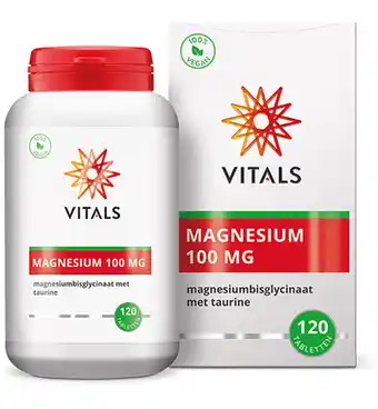 Drogisterij.net Vitals magnesiumbisglycinaat 100 mg (120tb) aanbieding