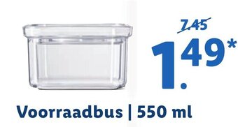 Lidl Voorraadbus | 550 ml aanbieding