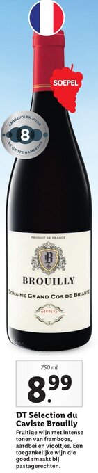 Lidl DT Sélection du Caviste Brouilly 750ml aanbieding