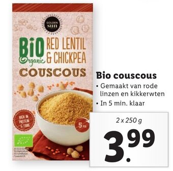 Lidl Bio couscous 2 x 250g aanbieding