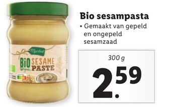 Lidl Bio sesampasta 300g aanbieding