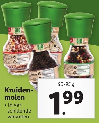 Lidl Kruiden-molen 50-95g aanbieding