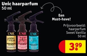 Kruidvat Unic haarparfum 50 ml aanbieding