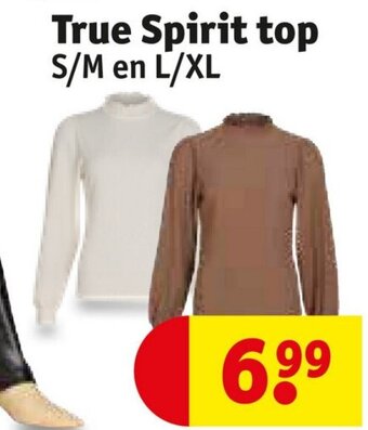 Kruidvat True Spirit top S/M en L/XL aanbieding