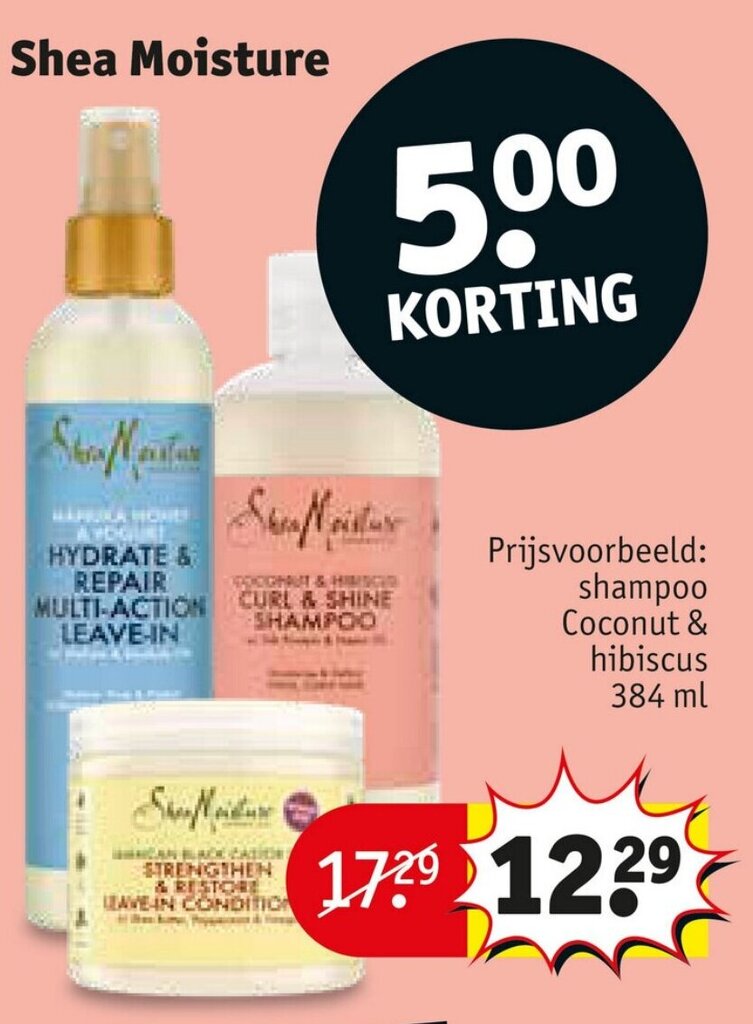 Shea Moisture aanbieding bij Kruidvat