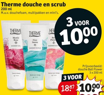 Kruidvat Therme douche en scrub 200ml aanbieding