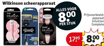 Kruidvat Wilkinson scheerapparaat aanbieding