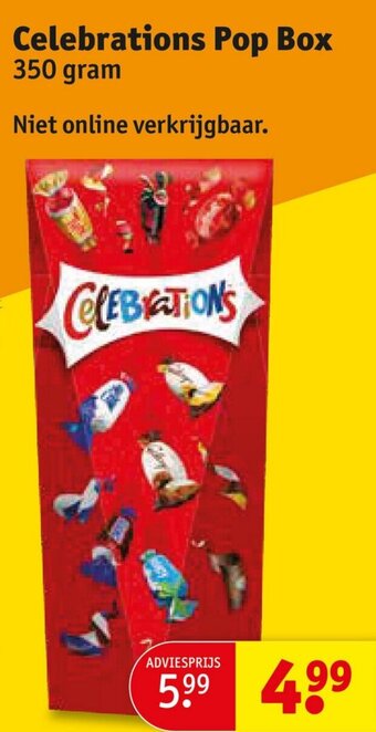 Kruidvat Celebrations Pop Box 350 gram aanbieding