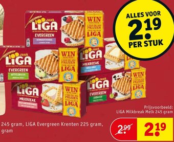 Kruidvat LIGA Milkbreak Melk 245 gram aanbieding