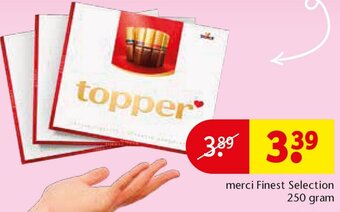 Kruidvat merci Finest Selection 250 gram aanbieding