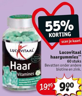 Kruidvat Lucovitaal haargummies** aanbieding