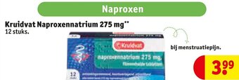 Kruidvat Kruidvat Naproxennatrium 275 mg** aanbieding