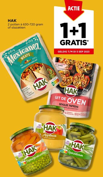 Jumbo HAK 2 potten à 630-720 gram of stazakken aanbieding