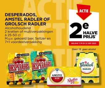 Jumbo DESPERADOS, AMSTEL RADLER OF GROLSCH RADLER aanbieding