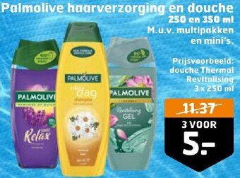 Trekpleister Palmolive haarverzorging en douche 250 en 350 ml aanbieding