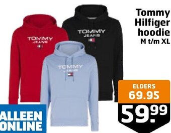 Trekpleister Tommy Hilfiger hoodie M t/m XL aanbieding