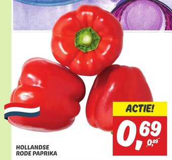 Dekamarkt HOLLANDSE RODE PAPRIKA aanbieding