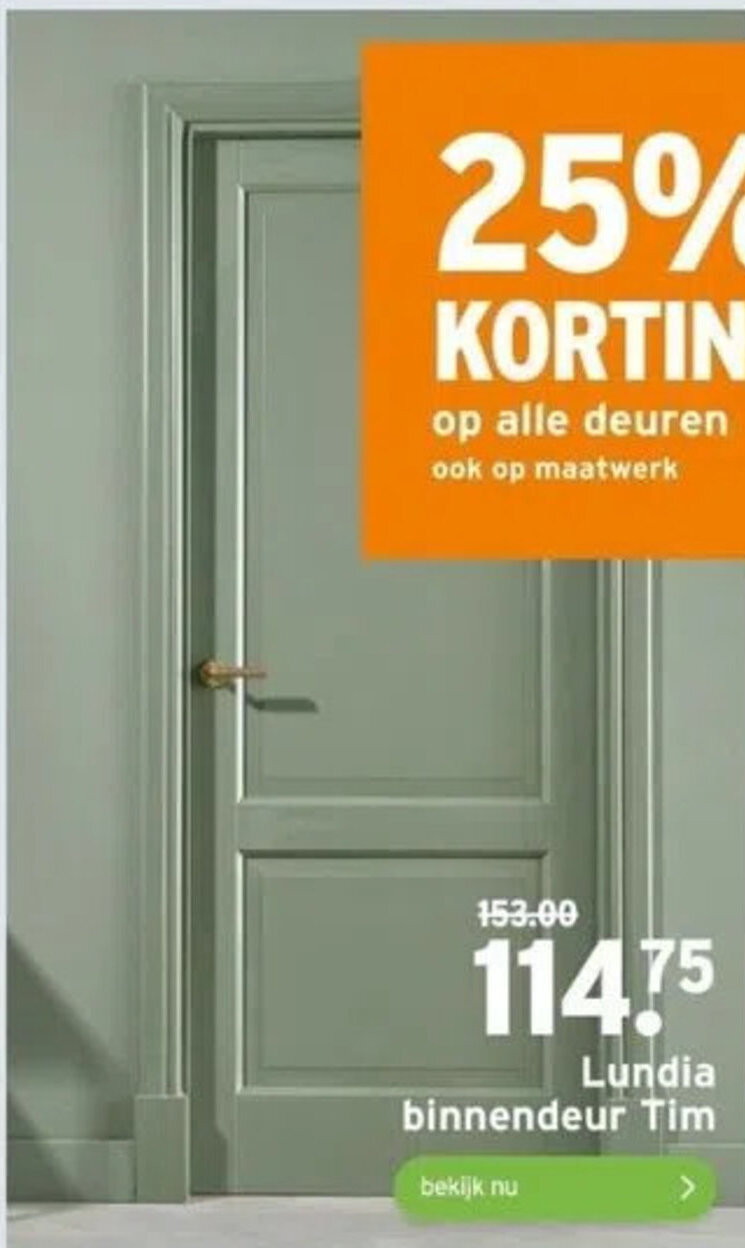Lundia binnendeur Tim aanbieding bij GAMMA