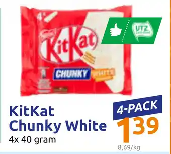 Action KitKat Chunky White aanbieding