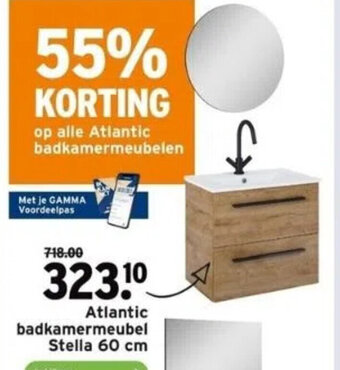 GAMMA Atlantic badkamermeubel Stella 60 cm aanbieding