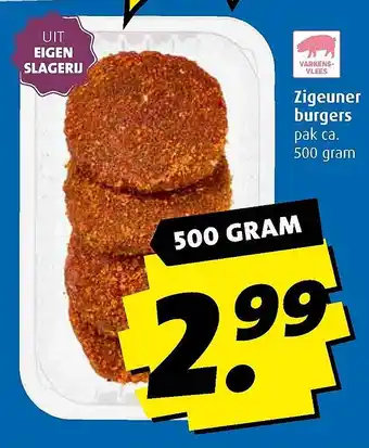 Boni zigeuner burgers aanbieding