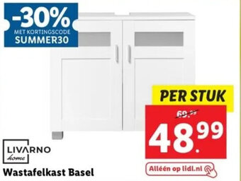 Lidl LIVARNO home Wastafelkast Basel aanbieding