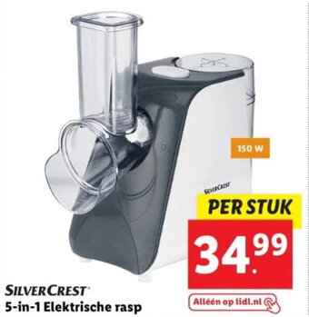 Lidl SILVERCREST 5-in-1 Elektrische rasp aanbieding