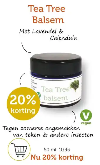 De Rode Pilaren Tea Tree Balsem aanbieding