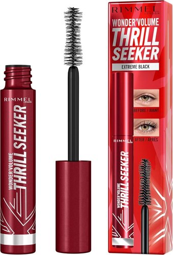 Bol.com Rimmel london wonder'volume thrill seeker mascara - 001 extreme black aanbieding