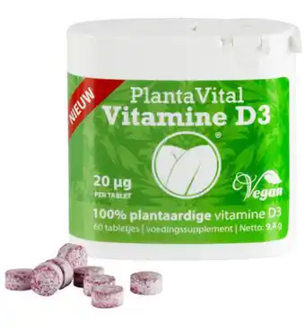 Drogisterij.net Plantavital vitamine d3 - 100% plantaardig (60tb) aanbieding