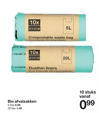 Zeeman Bio afvalzakken aanbieding